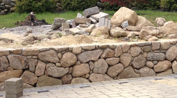 South Shore retaining walls installed, Weymouth, MA