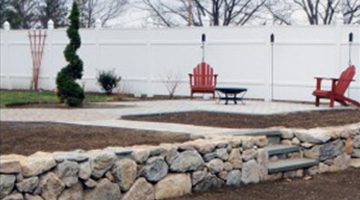 retaining wall Design and Construction south shore, ma