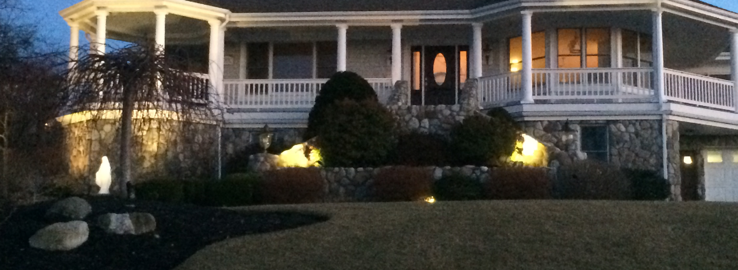 landscape lighting in South Shore, MA